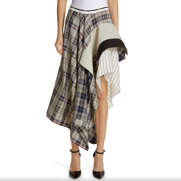 Monse Draped Plaid Jacket Skirt NWT US4 - Picture 1 of 16